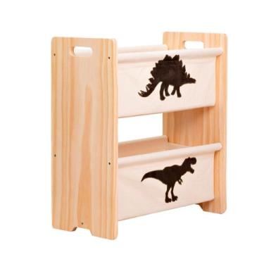 Imagem de Rack Organizador Pocket Guarda Brinquedos E Jogos Dinossauro - Curumim