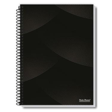 Imagem de Caderno 10 Matérias 160 Folhas Offíce Capa Dura Espiral - Pauta Branca
