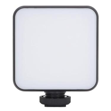 Imagem de Luz de Vídeo LED de 2500 a 9000K Luz de Bolso na Câmera Iluminação Fotográfica Portátil Com 3 Montagens de Sapata Fria Orifício de Parafuso de 1/4 de Polegada para Gravação de