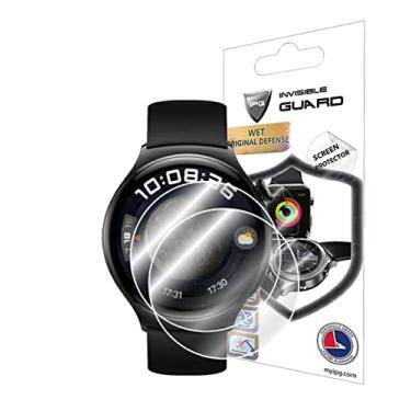 Imagem de IPG Protetor de tela de hidrogel para Huawei Watch 4 SmartWatch (2 unidades) Película transparente HD invisível antiarranhões - suave/autorreparação/bolha para 4