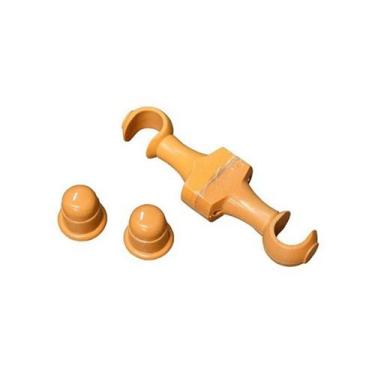 Imagem de Suporte Varão Cortina grosso 28mm Par Com Ponteira cerejeira - cadiz