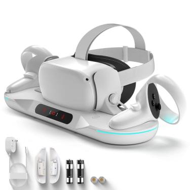 Imagem de Base de carregamento Dxldfks com fixação automática para Oculus Quest 2