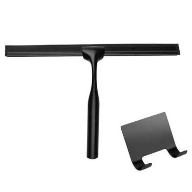 Imagem de Rodo Rodinho Seca Box Vidro Pia Banheiro Cozinha Preto - Bruartt