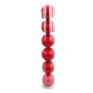Imagem de BOLA TUBO FOSCO VRM 8cm JG C/6 PCS - Cromus