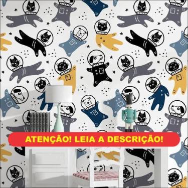 Imagem de Papel de Parede Gatos e Cachorros Astronautas - AloPapers, 2,50m de la