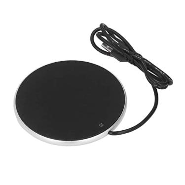 Imagem de Caneca de café Aquecedor, Aquecedor de café Elétrico, 55 ° C Smart Constant Temperature Coffee Cup Mais Quente, Copo USB Mais Quente para Aquecer café, Bebida, Leite e chá (Base