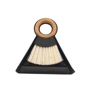Imagem de Kit escova de bambu e pá pequeno para limpeza - Oikos, U, Preto