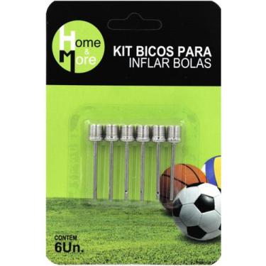 Imagem de Kit Com 06 Unidades Bicos Para Inflar Bolas Profissional - Home e More