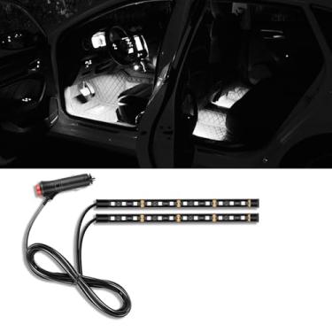 Imagem de Piburth Fita de LED para carro, 24 luzes LED RGB para ambientes interiores sob o painel, luz noturna ambiente de 12 V, lâmpada decorativa interior automotiva, acessórios universais para carros