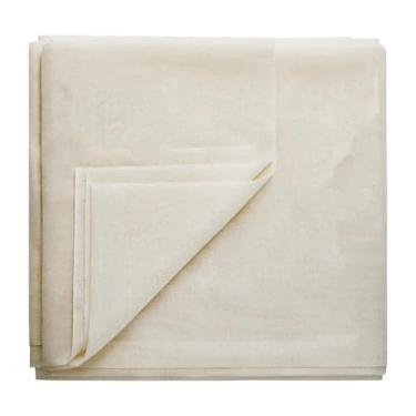 Imagem de Filtro de alimentos com bainha de queijo coador 100% algodão cru musselina pré-cortado queijo coador de pano para leite de nozes assar queijo filtro (40 x 40 cm)