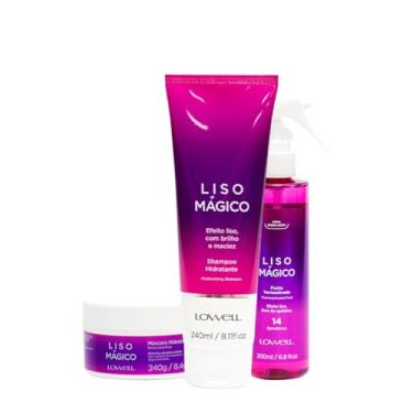 Imagem de Kit Lowell Liso Mágico Shampoo Máscara Fluído (3 produtos)
