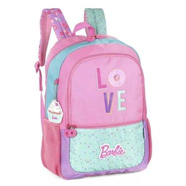 Imagem de Mochila Costas 18 Escolar Barbie Love Turquesa Luxcel