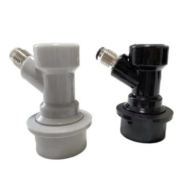 Imagem de Fabricação caseira de cerveja Beer Tap Adjustable Flows Chrome Draft Beer Tap G5/8 Shank Long Stem Home Brew Beer Keg Taps with Ball Lock Disconnect Acessórios para vinho(Ball lock)