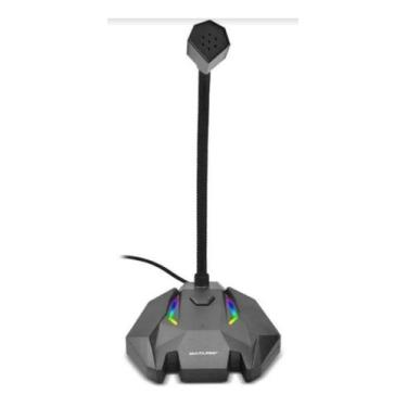 Imagem de Microfone Gamer De Mesa Usb Com Led Ph363 Multilaser