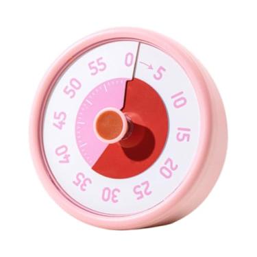 Imagem de Bothyi 60 minutos Visual Timer, com lembrete de sino de anel, despertador de cozimento, cronômetro de contagem do ensino de adultos testando o escritório da, Rosa