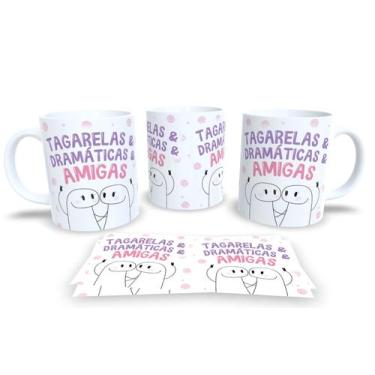 Imagem de Caneca de Porcelana Personalizada Flork Amizades Com Frases Divertidas