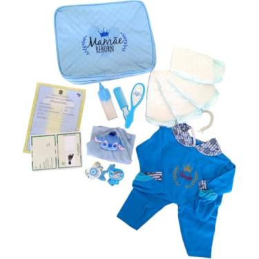 Imagem de Enxoval Bebê Reborn Menino Realista - 18 Acessórios