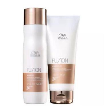 Imagem de Wella Fusion Kit Shampoo e Condicionador Pequeno