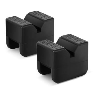 Imagem de DNA MOTORING Pacote com 2 almofadas de borracha, protetor de trilho de moldura ranhurada, almofadas de elevação de carro, adaptador universal para macaco de chão, TOOLS-00626