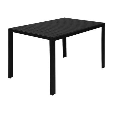 Imagem de Mesa área Externa De Alumínio Leblon Tampo Em Polywood Preta G56 - Gran Belo
