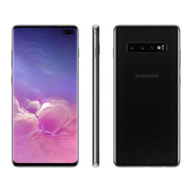 Imagem de Smartphone Samsung Galaxy S10+ 1TB Ceramic Black - 4G 12GB RAM 6,4 Câm