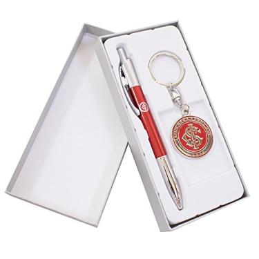 Imagem de Jogo Caneta Roller Ball De Metal Com Chaveiro Internacional