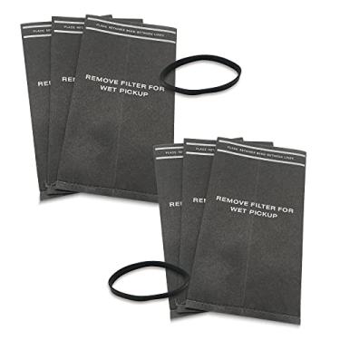 Imagem de S SMILEFIL Pacote com 6 sacos de filtro de pano de poeira 9-38737 sacos de vácuo secos e úmidos para artesãos, aspirador de pó de 2 a 2,5 galões e aspirador de pó Powerhead, 6 sacos de aspirador de pó