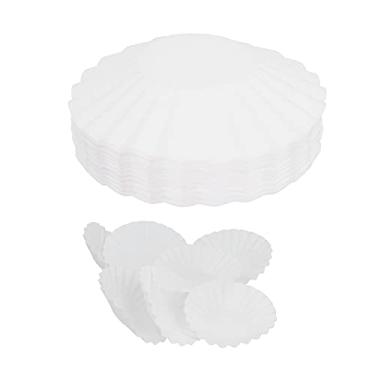 Imagem de Filtros de café, 100 peças de papel de filtro de café polpa de madeira crua despeje sobre papel de filtro sem adicionar substâncias fluorescentes para K-Duo Essentials,