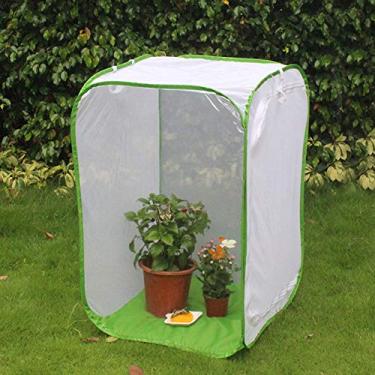 Imagem de Gaiola de Insetos Transmissão Dobrável Transmissão de Malha Ventilada Gaiola para Observação de Insetos e Proteção da Planta Tamanho Grande 60x60x90cm