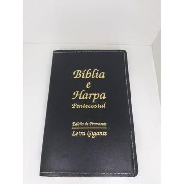 Imagem de Bíblia Sagrada Luxo Letra Hipergigante com Harpa PromocionalPromociona