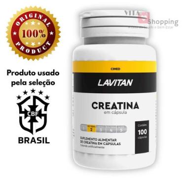 Imagem de Creatina Monoidratada Pura, 100 Cápsulas - LAVITAN