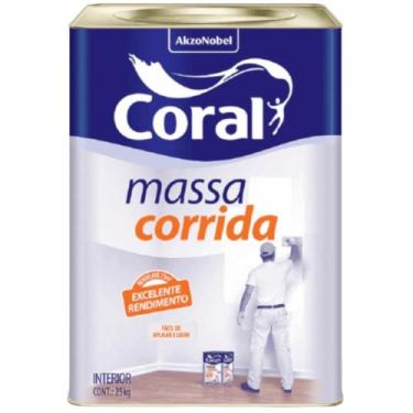 Imagem de Massa Corrida PVA 25 Kilos Branco - 5313621 - CORAL