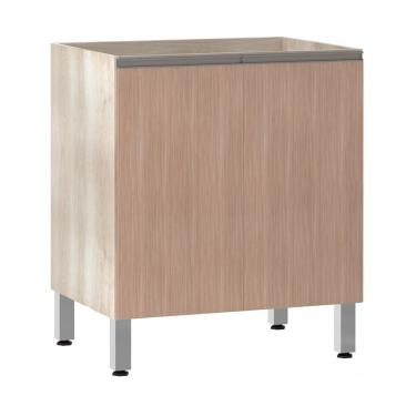Imagem de Balcão Sem Tampo 70cm Luci Legno Crem e Cumaru