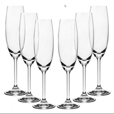Imagem de Conjunto De Taças Para Champagne Bohemia Em Cristal 220 Ml - 6 Peças Transparente