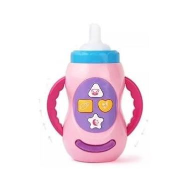 Imagem de Brinquedo Para Bebê Mamadeira Musical Com Música E Luz Cor:rosa