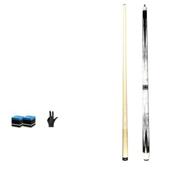 Imagem de CQBXRD 1/2 bastão de tacos de bilhar de bordo/taco de sinuca/bastões de piscina para adultos/tacos de sinuca profissionais/taco de sinuca/58 pol (147 cm) / cabeça de 13 mm