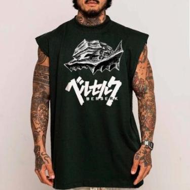 Imagem de Camiseta Regata Algodão Machão Oversized Anime Manga Símbolo Arte Abstract-Unissex