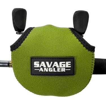 Imagem de Savage Angler Capa De Neoprene Para Carretilhas Baitcast, Protetor Pesca, Capas Fundição Baixo Perfil, Séries 50, 100 E 200 (1, Verde)