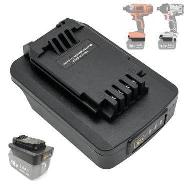 Imagem de QINIZX Conversor De Bateria Para Makita 18V Li-Ion Black+Decker 20V Lbxr20 Lb20 Lbx20, Porter Cable Pcc685L Pcc681L, Funciona Com Adaptador Ferramentas Black & Decker/Porter-Cable