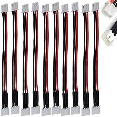 Imagem de YLP Cabo De Extensão Plugue Equilíbrio Jst-Xh 2S 200 Mm, 10 Peças Para Carregamento Bateria Lipo, Silicone 22Awg