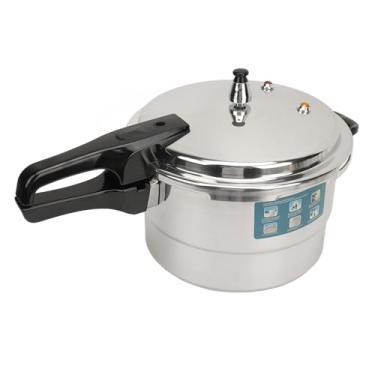 Imagem de GOWENIC Panela De Pressão Aço Inoxidável, Fogão Indução E Fogão, Enlatador Com Válvulas Segurança, Placa Cozimento A Vapor, Mingau, Macarrão (20 Cm)