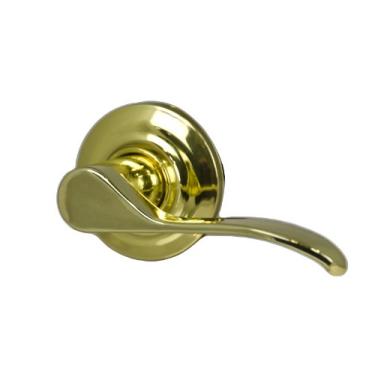 Imagem de Maçaneta Norwood YH Collection em latão polido - falsa, mão direita