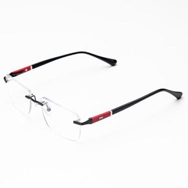 Imagem de Armação Óculos Receituário Grau Masculino Metal Balgriff  Rafa Óculos 