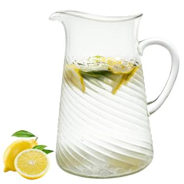 Imagem de Lily's Home Jarra de acrílico inquebrável com bico, jarra de plástico versátil para água, suco, chá gelado, leite, jarra de bebida de chá gelado, grande jarra de chá gelado, prateleira superior segura