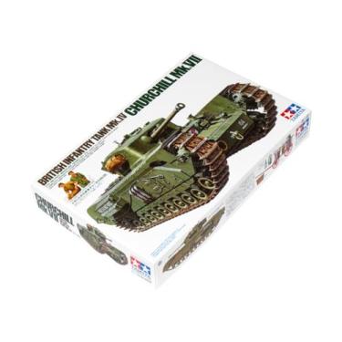 Imagem de Tamiya Kit de construção de modelo de plástico British Churchill VII Tank 1:35