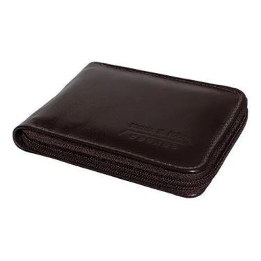 Imagem de Carteira Masculina Couro Fechamento Ziper - Porta CNH, Cartões, Cédula