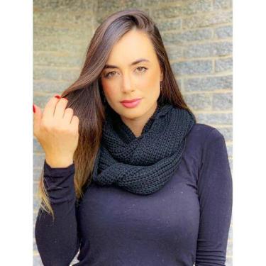 Imagem de Cachecol Gola Feminino Masculino Inverno Dupla Volta Macio Quentinho -