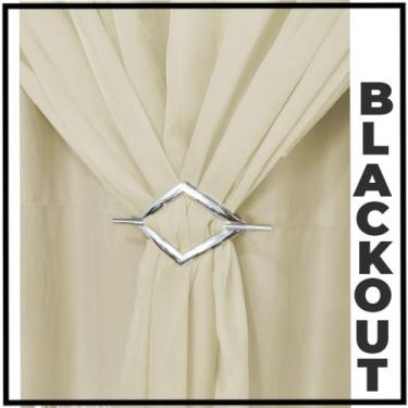 Imagem de cortina pé direito blackout Ana 5,00 x 4,00 janela preto - Bravin Cort