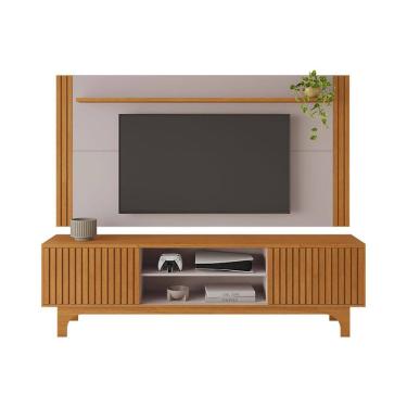 Imagem de Rack e Painel para TV até 70 Polegadas Trunfo JCM Móveis Cinamomo/Off