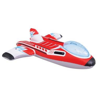 Imagem de DIMAR GARDEN Boia Inflável Para Piscina Infantil, Brinquedo Flutuante De Avião, 44" X 40" 12,5"